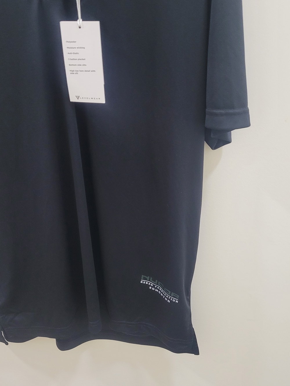 Men's Performance Polo with Printed Inner Placket For Golf Activewear NWT sz L - Picture 7 of 7